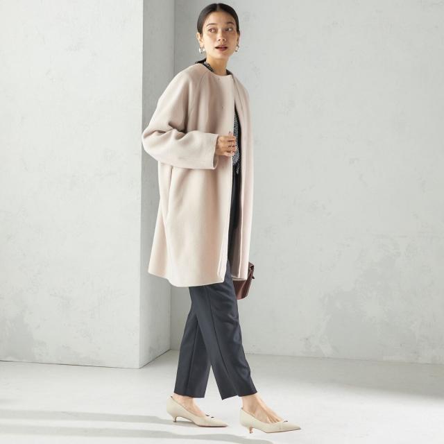 シップス（SHIPS）/Pure SUPER100 ノーカラー コート_19