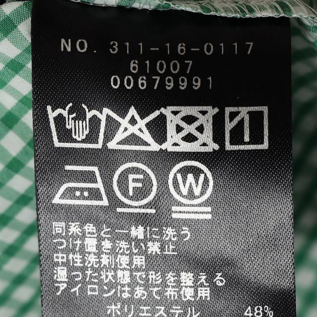 シップス（SHIPS）/SHIPS Primary Navy Label:ストレッチ ギンガム ボウタイ ブラウス