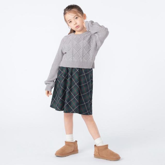 シップス（SHIPS）/SHIPS KIDS:100〜130cm /〈洗濯機可能〉ケーブルニット ドッキング ワンピース_5