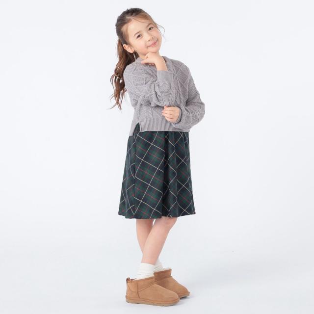 シップス（SHIPS）/SHIPS KIDS:100〜130cm /〈洗濯機可能〉ケーブルニット ドッキング ワンピース_6
