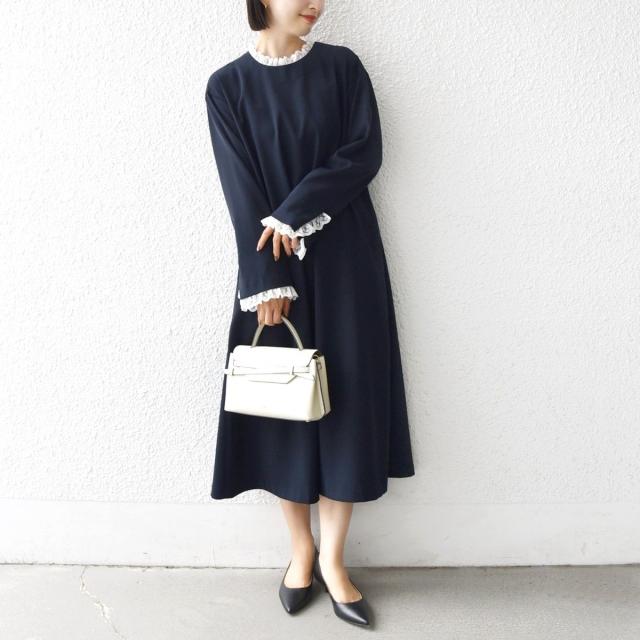 シップス（SHIPS）/【SHIPS別注】troisiemeCHACO:〈手洗い可能〉フリル レース ワンピース（セレモニー