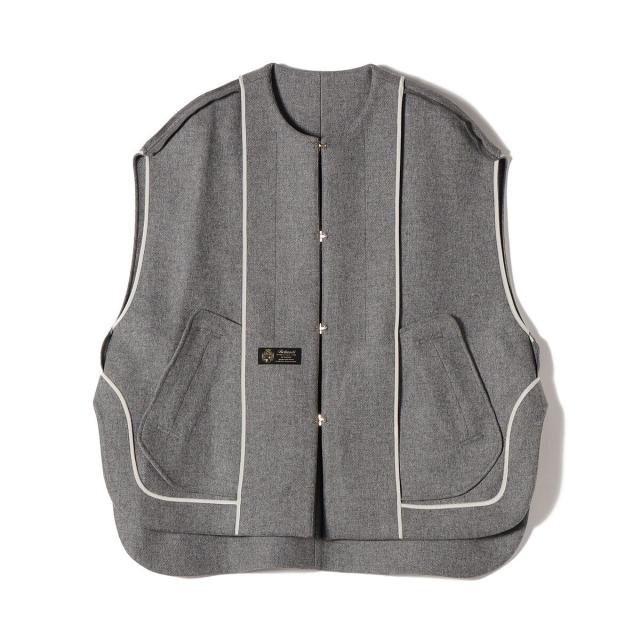 シップス（SHIPS）/Bellandi メルトン ウール ジレ_3