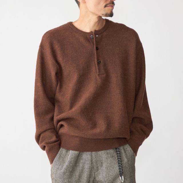 シップス（SHIPS）/SHIPS: ヘビー ボイルド ヘンリーネック ニット