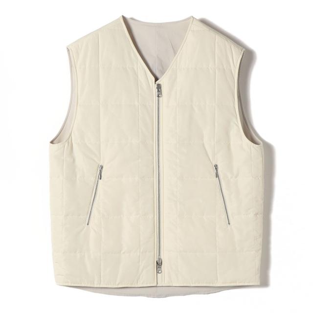 シップス（SHIPS）/SHIPS Primary Navy Label:〈手洗い可能〉スクエア キルト リバーシブル ジレ