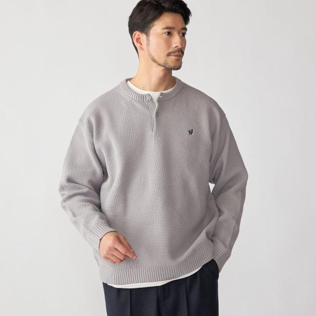 シップス（SHIPS）/【WEB限定】SHIPS: ヘンリーネック レイヤード ニット