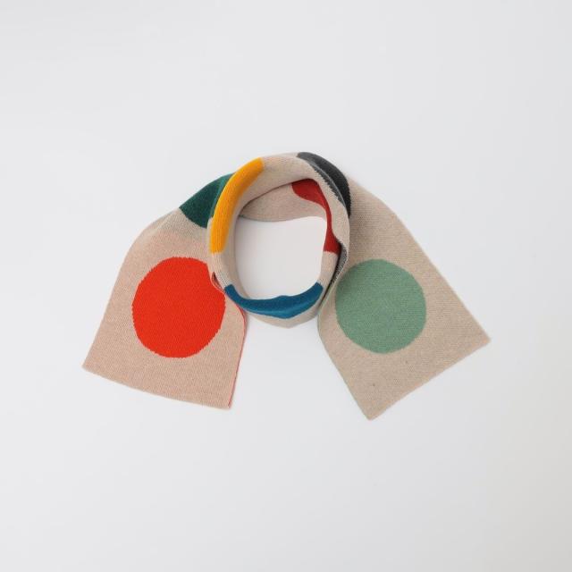 シップス（SHIPS）/JO GORDON: Small Multicolour spot scarf