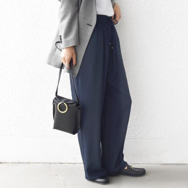 シップス（SHIPS）/《一部追加予約》〈手洗い可能〉サテン ドロスト パンツ