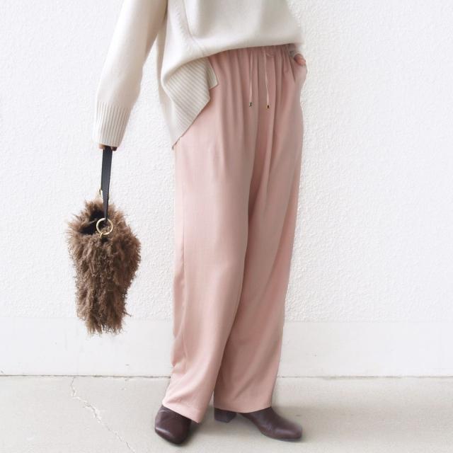 シップス（SHIPS）/《一部追加予約》〈手洗い可能〉サテン ドロスト パンツ