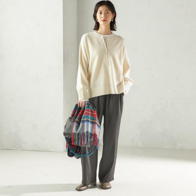 シップス（SHIPS）/《一部追加予約》〈手洗い可能〉サテン ドロスト パンツ