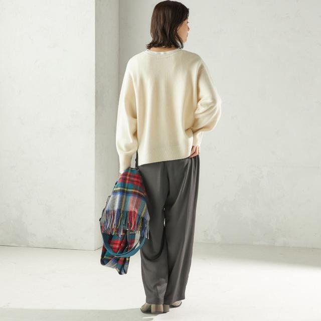 シップス（SHIPS）/《一部追加予約》〈手洗い可能〉サテン ドロスト パンツ