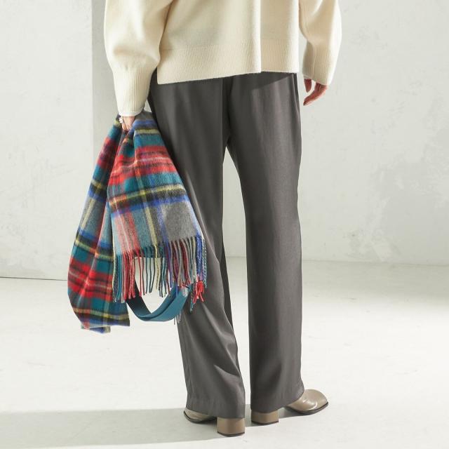 シップス（SHIPS）/《一部追加予約》〈手洗い可能〉サテン ドロスト パンツ