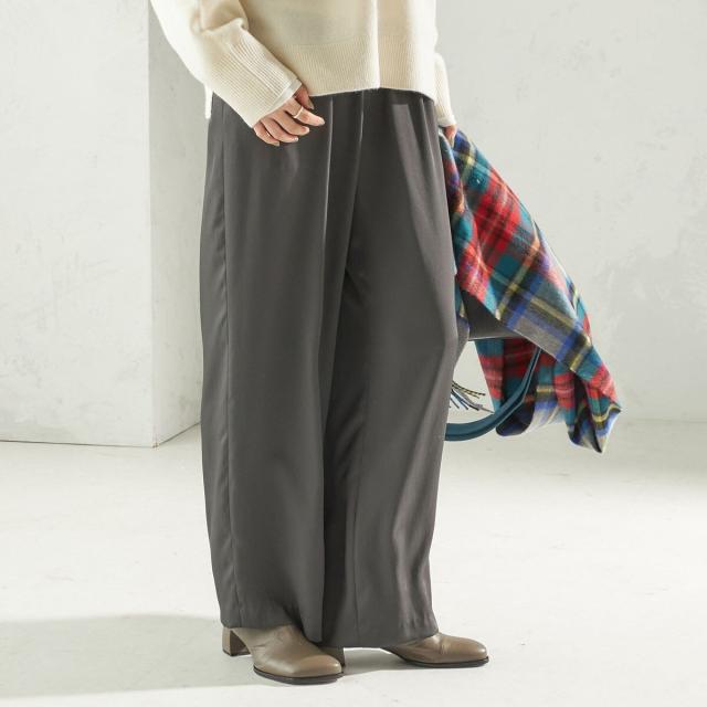 シップス（SHIPS）/《一部追加予約》〈手洗い可能〉サテン ドロスト パンツ