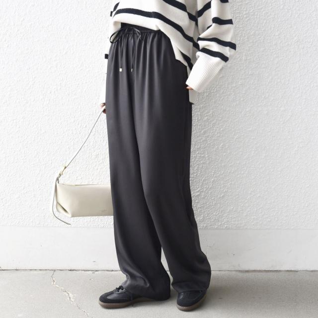 シップス（SHIPS）/《一部追加予約》〈手洗い可能〉サテン ドロスト パンツ