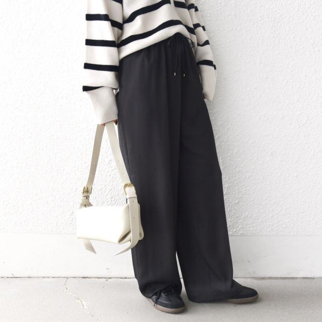 シップス（SHIPS）/《一部追加予約》〈手洗い可能〉サテン ドロスト パンツ