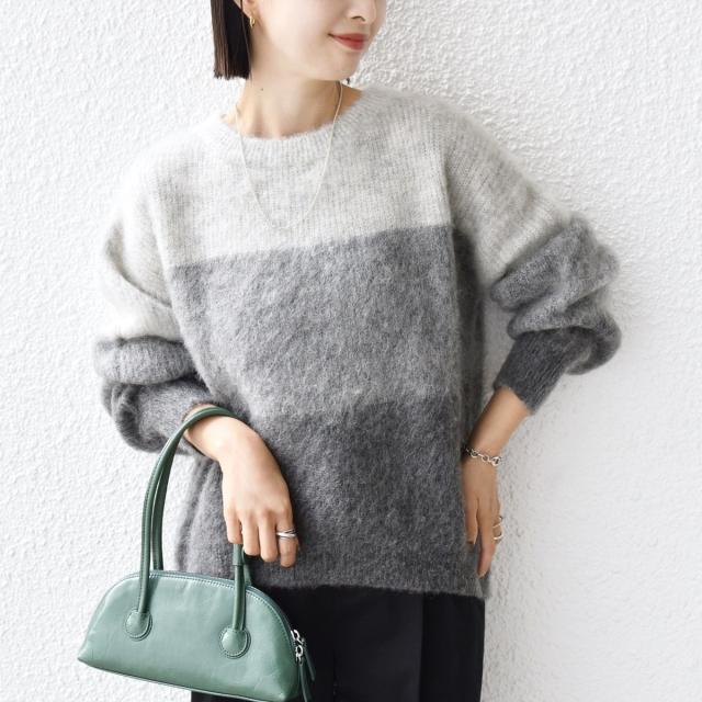 シップス（SHIPS）/《一部追加予約》【WEB限定】〈手洗い可能〉モヘヤ混 グラデーション ニット プルオーバー