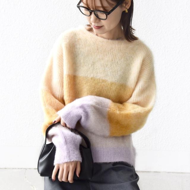 シップス（SHIPS）/《一部追加予約》【WEB限定】〈手洗い可能〉モヘヤ混 グラデーション ニット プルオーバー