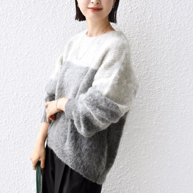 シップス（SHIPS）/《一部追加予約》【WEB限定】〈手洗い可能〉モヘヤ混 グラデーション ニット プルオーバー