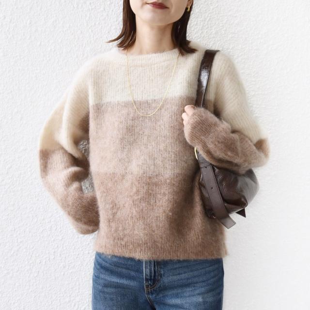 シップス（SHIPS）/《一部追加予約》【WEB限定】〈手洗い可能〉モヘヤ混 グラデーション ニット プルオーバー