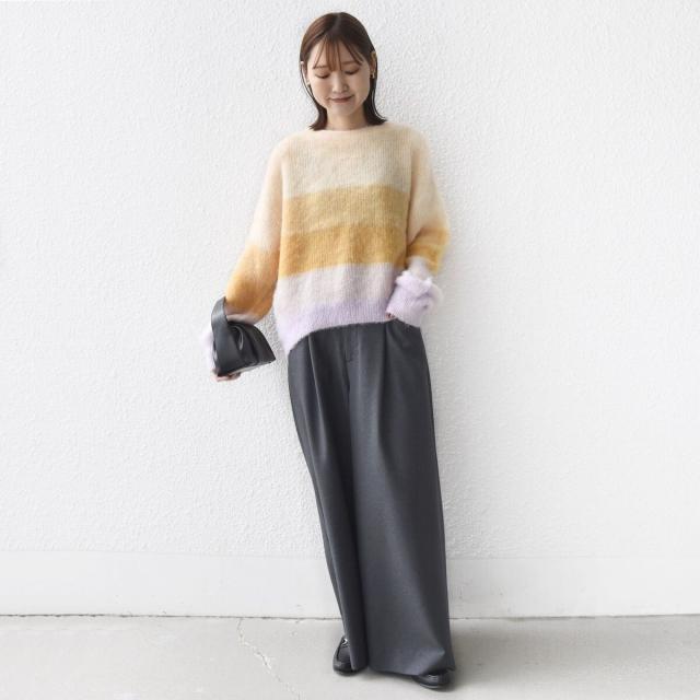 シップス（SHIPS）/《一部追加予約》【WEB限定】〈手洗い可能〉モヘヤ混 グラデーション ニット プルオーバー