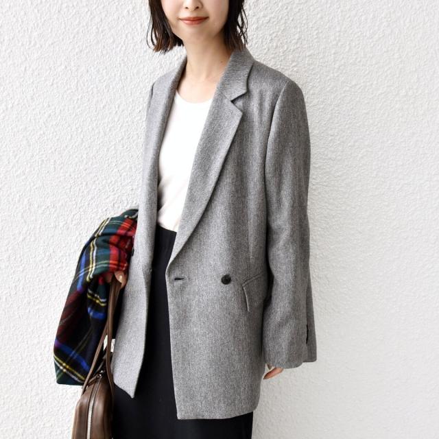 シップス（SHIPS）/〈手洗い可能〉ウール 調 合繊 ダブル ジャケット