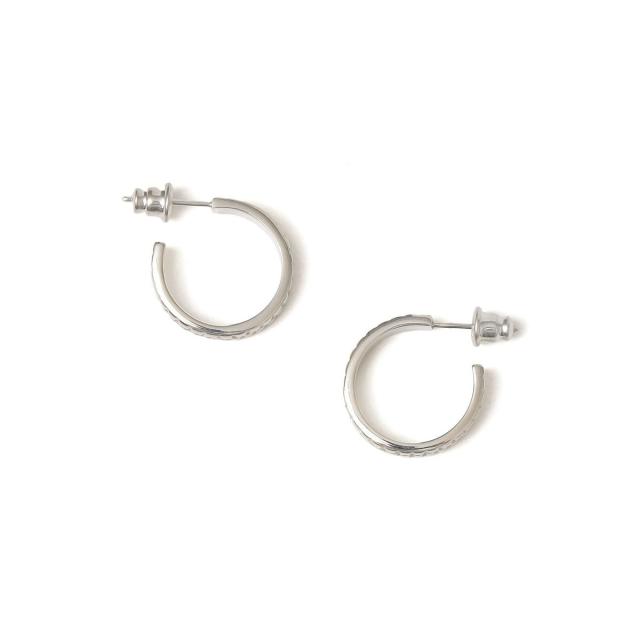 シップス（SHIPS）/SHIPS Primary Navy Label:PATTERN HOOP PIERCE