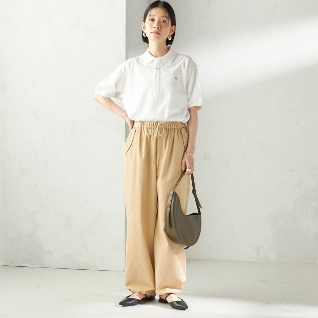 シップス（SHIPS）/《予約》〈手洗い可 / 撥水加工〉サイド ポケット 裾 ドロスト パンツ