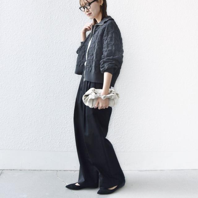 シップス（SHIPS）/《予約》【WEB限定】〈手洗い可能〉フラワー ジャカード ジップ カーディガン