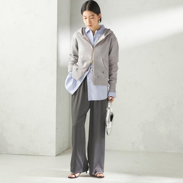 シップス（SHIPS）/《予約》〈洗濯機可能〉AZUMA 裏毛 刺繍 ジップ アップ パーカ