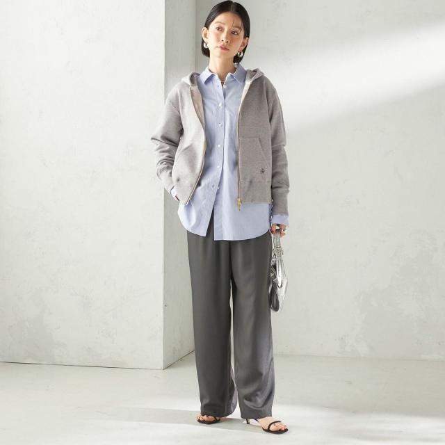 シップス（SHIPS）/《予約》〈洗濯機可能〉AZUMA 裏毛 刺繍 ジップ アップ パーカ