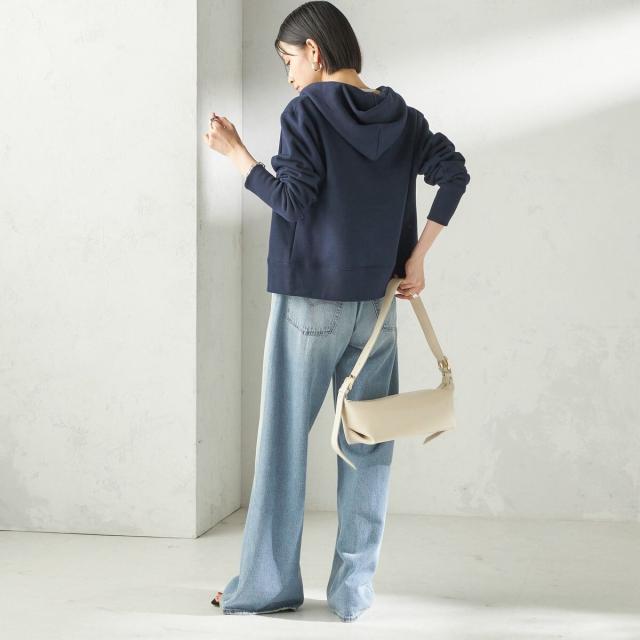 シップス（SHIPS）/《予約》〈洗濯機可能〉AZUMA 裏毛 刺繍 ジップ アップ パーカ