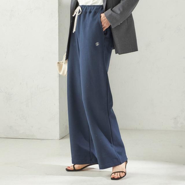 シップス（SHIPS）/《予約》〈洗濯機可能〉AZUMA 裏毛 刺繍 パンツ