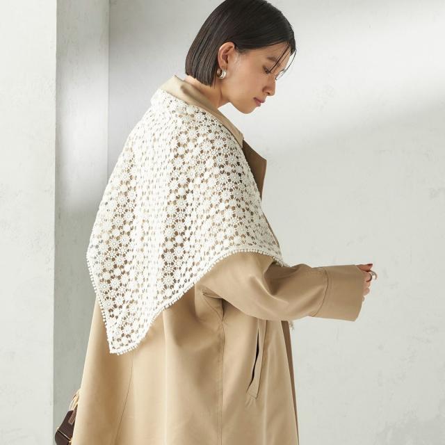 シップス（SHIPS）/《予約》【SHIPS別注】BINDU: レース トライアングル スカーフ