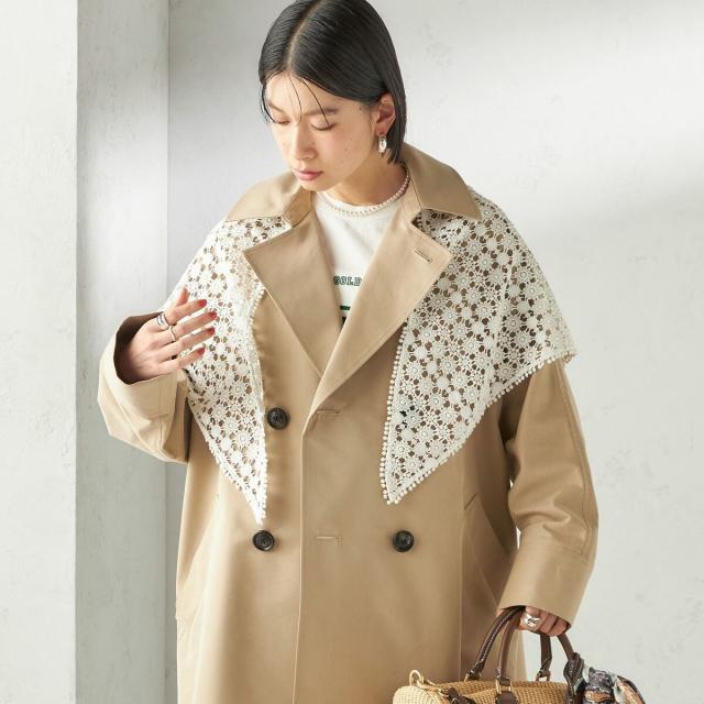 シップス（SHIPS）/《予約》【SHIPS別注】BINDU: レース トライアングル スカーフ