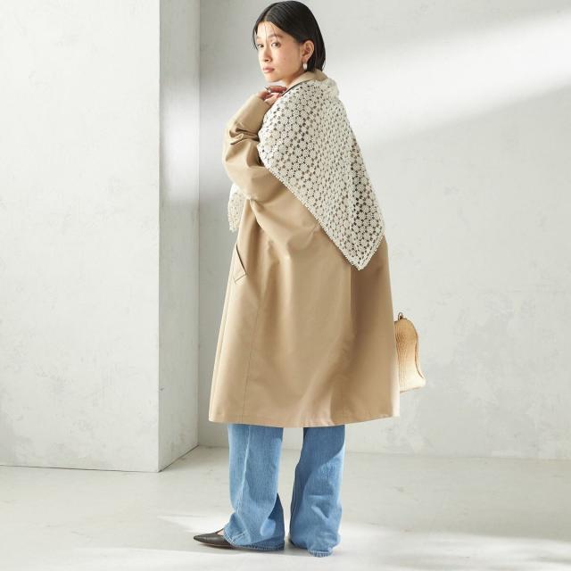 シップス（SHIPS）/《予約》【SHIPS別注】BINDU: レース トライアングル スカーフ