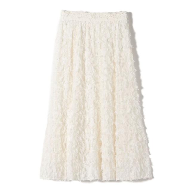 シップス（SHIPS）/《予約》〈手洗い可能〉シアー カット ジャカード フレア スカート（セレモニー対応可）