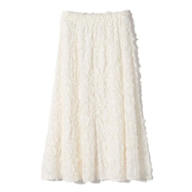 シップス（SHIPS）/《予約》〈手洗い可能〉シアー カット ジャカード フレア スカート（セレモニー対応可）