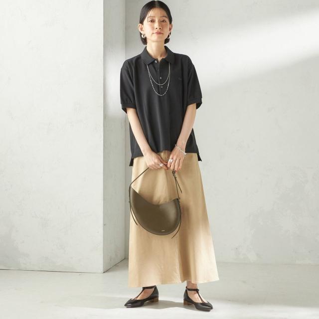 シップス（SHIPS）/《予約》〈洗濯機可能〉ストレッチ チノ 硫化染め ステッチ スカート