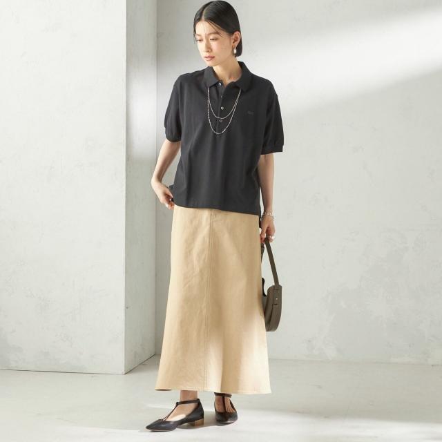 シップス（SHIPS）/《予約》〈洗濯機可能〉ストレッチ チノ 硫化染め ステッチ スカート