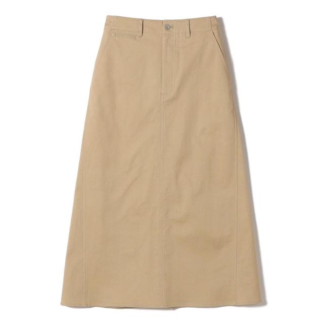 シップス（SHIPS）/《予約》〈洗濯機可能〉ストレッチ チノ 硫化染め ステッチ スカート