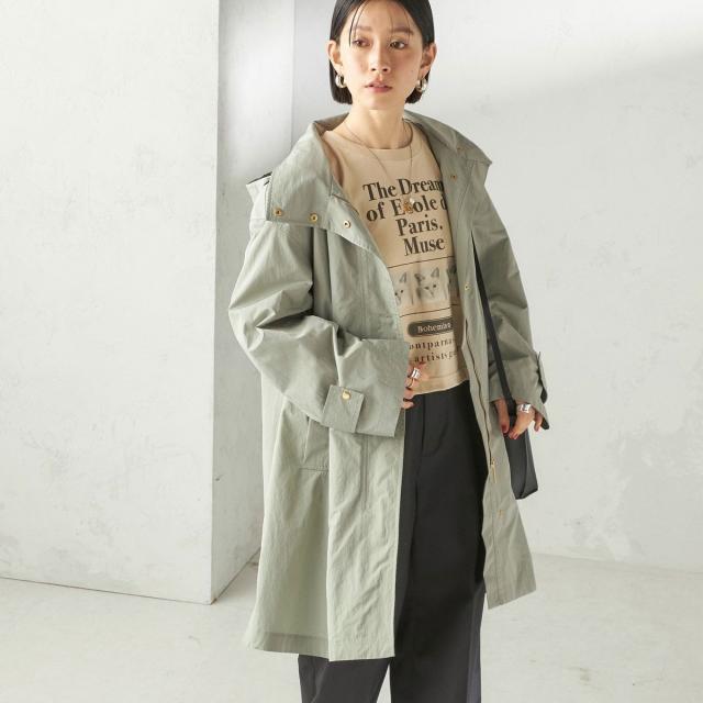 シップス（SHIPS）/《予約》〈手洗い可 / 撥水加工 / UVカット〉 スタンドカラー フード コート