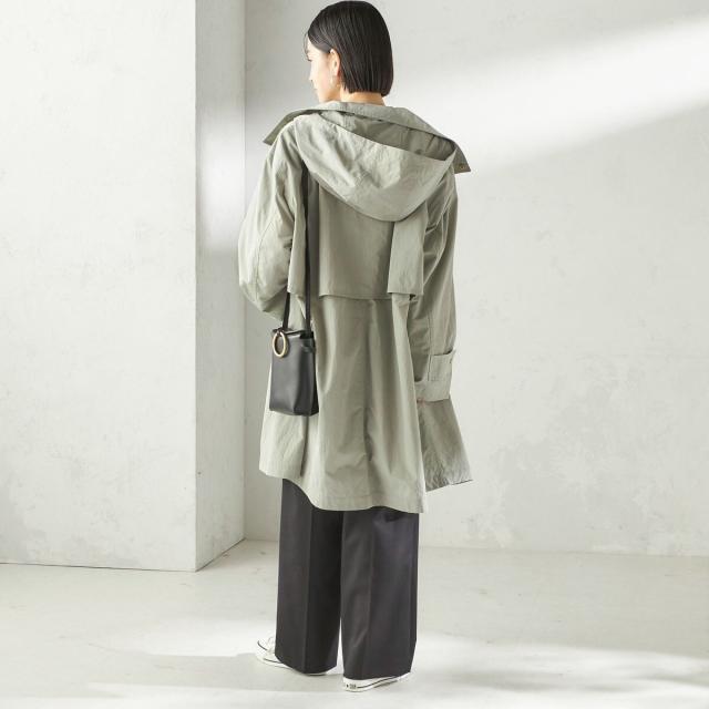 シップス（SHIPS）/《予約》〈手洗い可 / 撥水加工 / UVカット〉 スタンドカラー フード コート