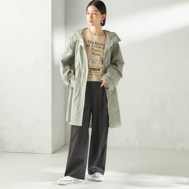 シップス（SHIPS）/《予約》〈手洗い可 / 撥水加工 / UVカット〉 スタンドカラー フード コート