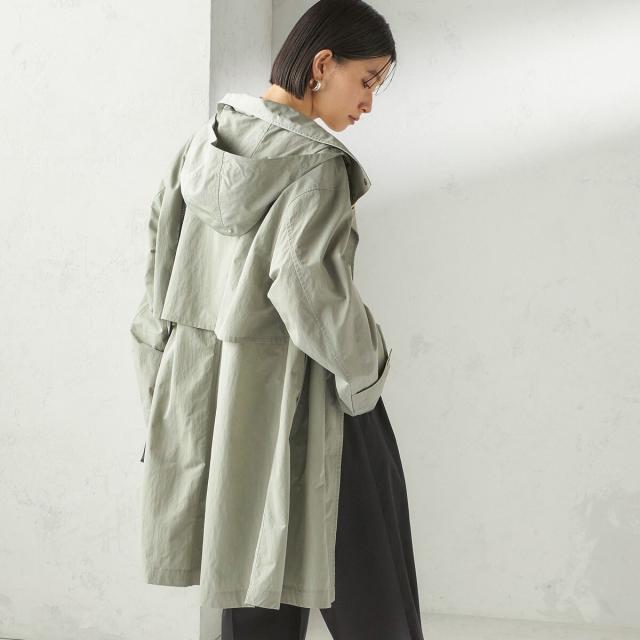 シップス（SHIPS）/《予約》〈手洗い可 / 撥水加工 / UVカット〉 スタンドカラー フード コート