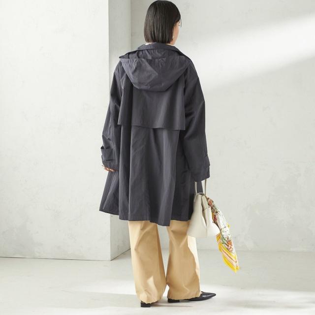 シップス（SHIPS）/《予約》〈手洗い可 / 撥水加工 / UVカット〉 スタンドカラー フード コート