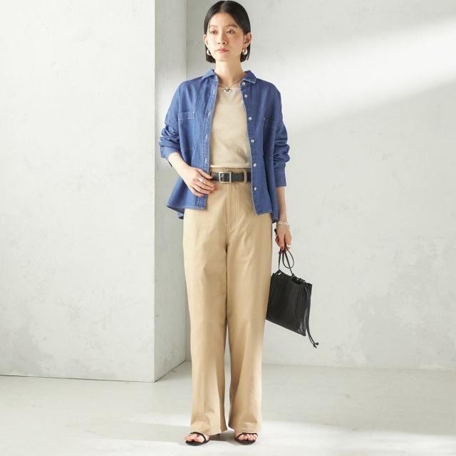 シップス（SHIPS）/《予約》〈洗濯機可能〉ストレッチ チノ 硫化染め パンツ