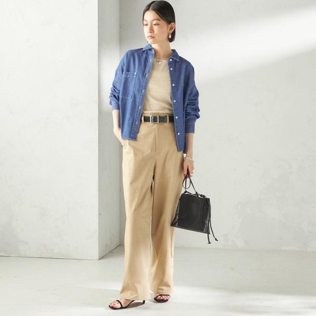 シップス（SHIPS）/《予約》〈洗濯機可能〉ストレッチ チノ 硫化染め パンツ