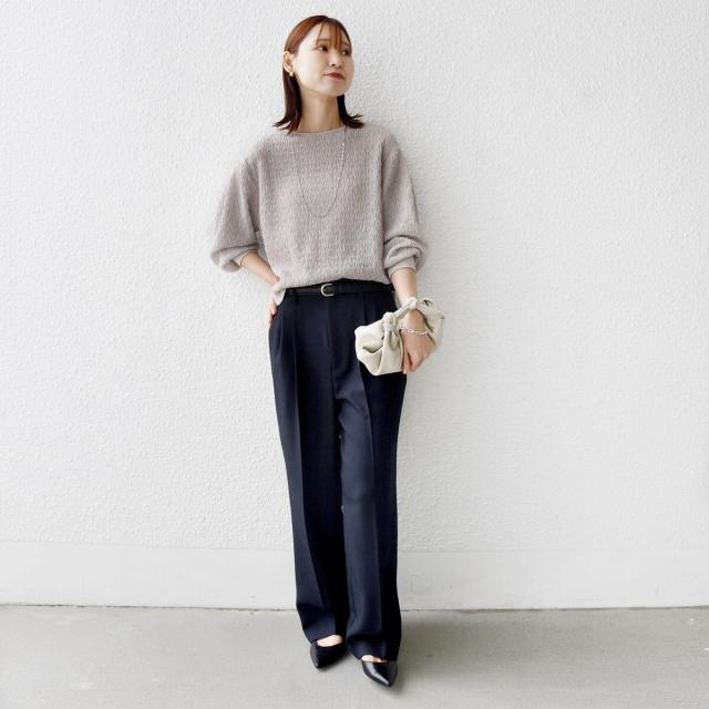 シップス（SHIPS）/《予約》〈手洗い可能〉ランダム ブルーゼ 袖 タック プルオーバー