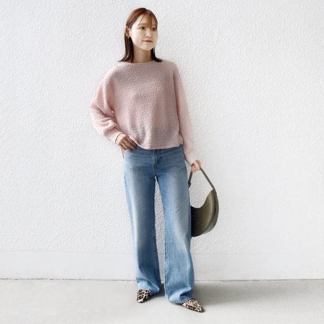 シップス（SHIPS）/《予約》〈手洗い可能〉ランダム ブルーゼ 袖 タック プルオーバー