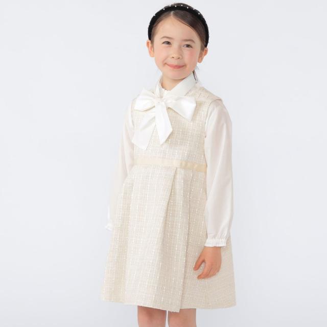 シップス（SHIPS）/SHIPS KIDS:110〜130cm /セレモニー ラメ ツイード ジャンパースカート