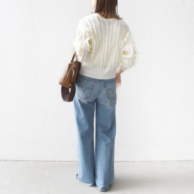 シップス（SHIPS）/《予約》【WEB限定】〈手洗い可能〉レース 編み 2WAY カーディガン